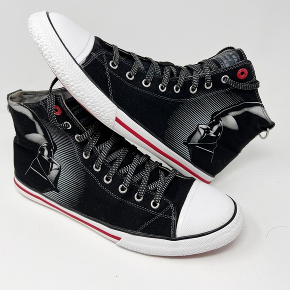 Skechers Shoes | Rare Star Wars Skechers Limited Edition Darth Vader High Top Sneakers Men Sz 12 | Color: Black/Red | Size: 12 | Ronpalm87's Closet